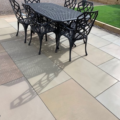 Sawn raj green paving - raj,