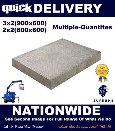 Concrete flags slabs grey - /,