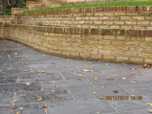 Black slate paving patio slabs - slate,