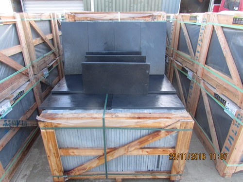 Black slate paving patio slabs - black,