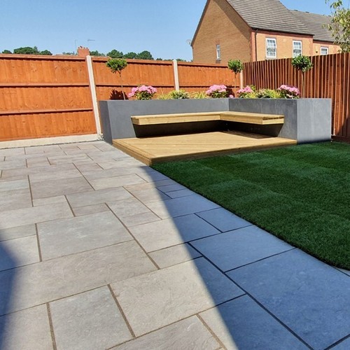 Dove grey limestone mix sizes - limestone,